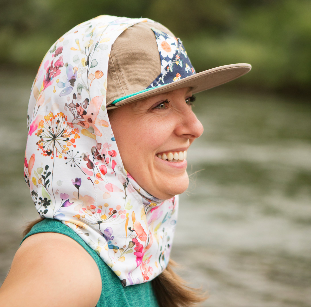 River Hood, Watercolor Floral