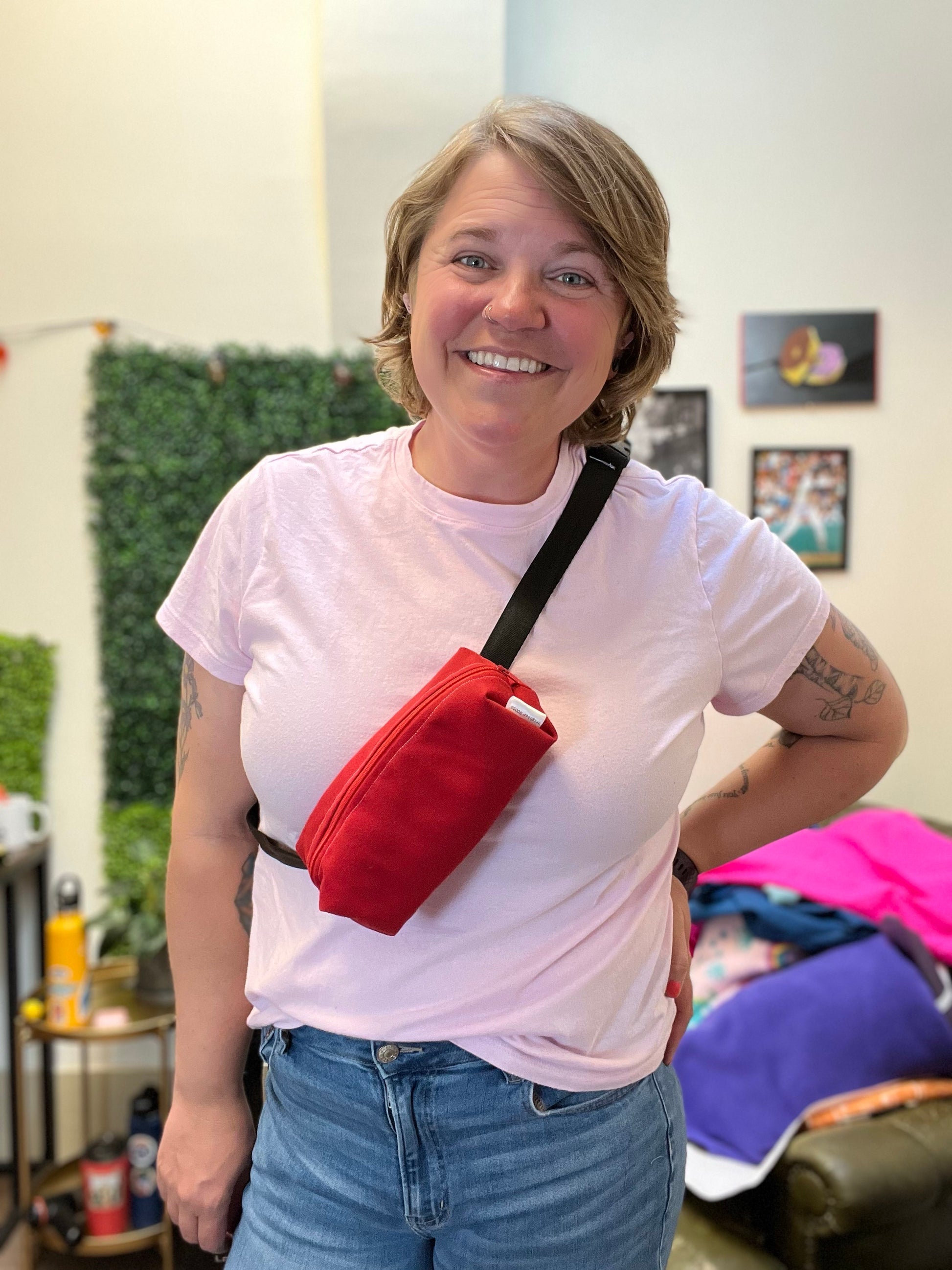 Belt Bag, RED-uce Recycle Repurpose