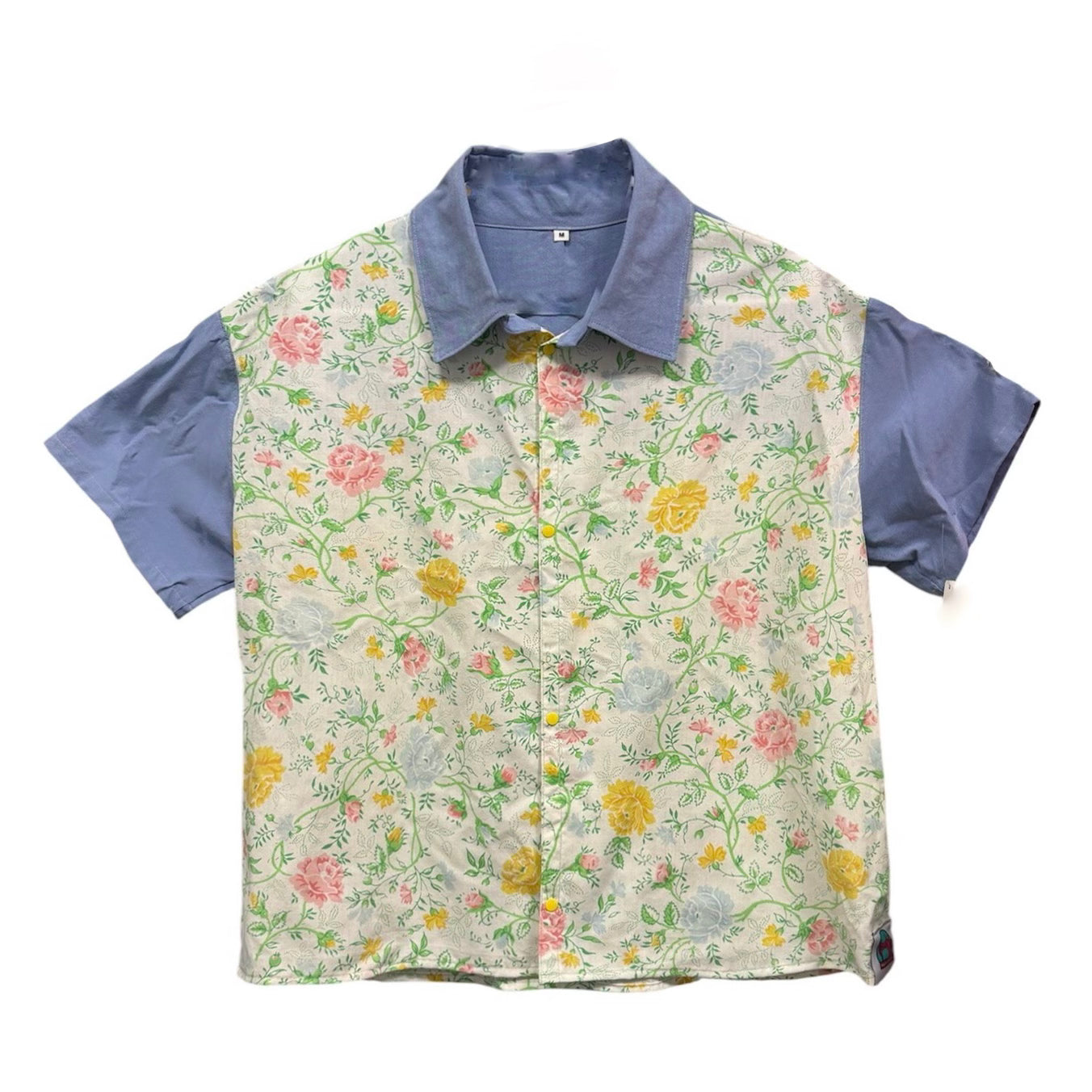 Party Shirt, Vintage Flower Garden (Crop)