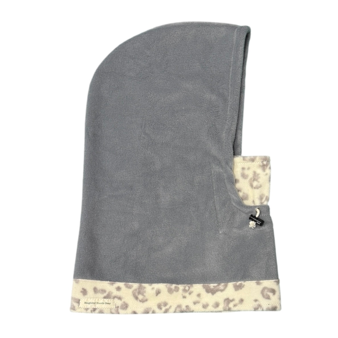 Hood, Gray/Cheetah