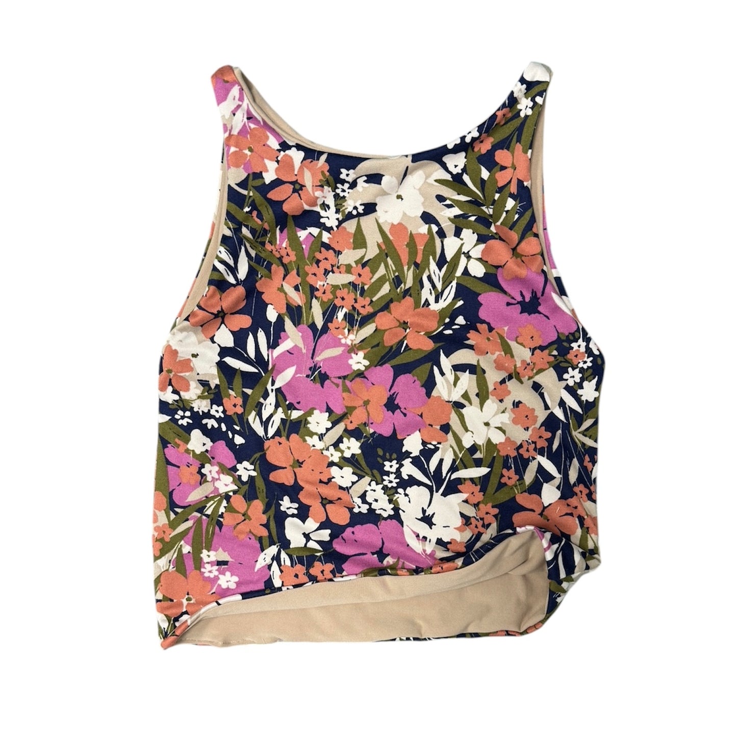 Summer Festival Top, Bouquet (Navy)