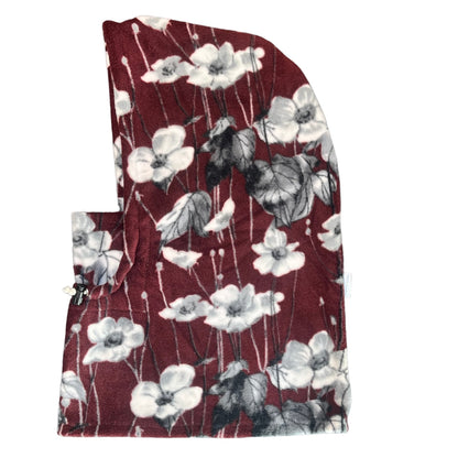 Hood, Maroon Floral