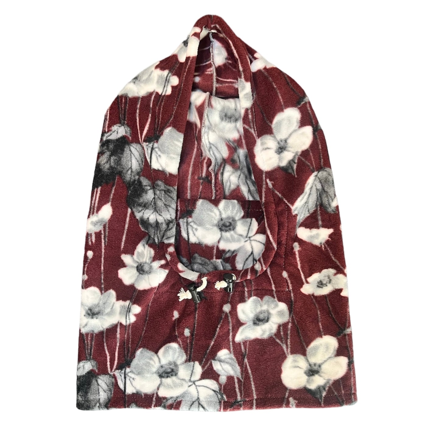 Hood, Maroon Floral