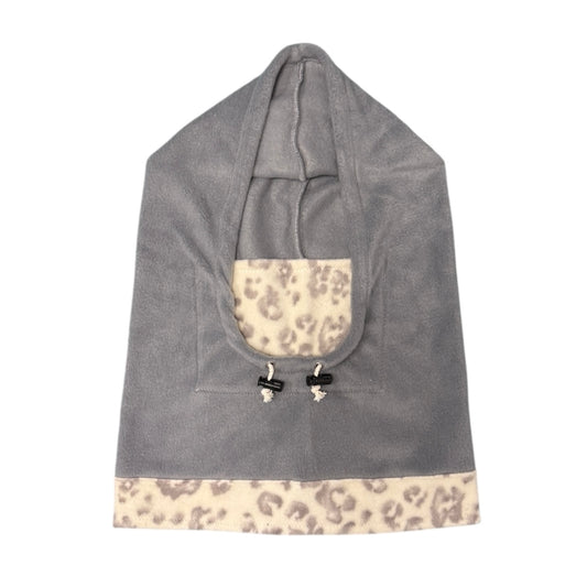 Hood, Gray/Cheetah