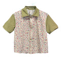 Party Shirt, Flowers and Vines (Crop)