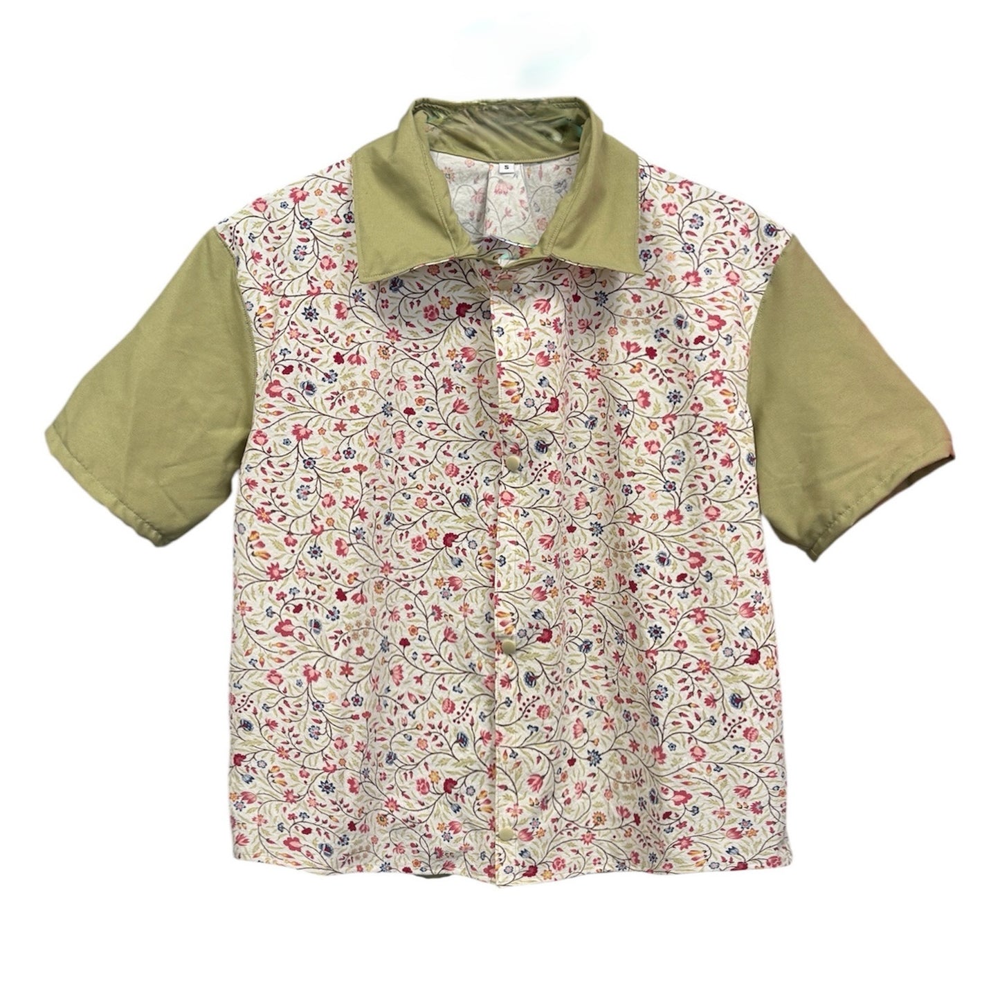 Party Shirt, Flowers and Vines (Crop)
