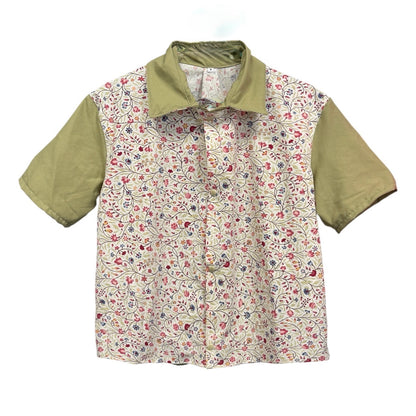 Party Shirt, Flowers and Vines (Crop)