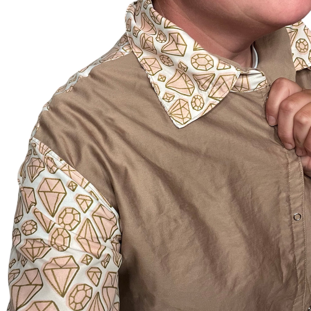 Party Shirt, Diamonds and Dirt (Crop)