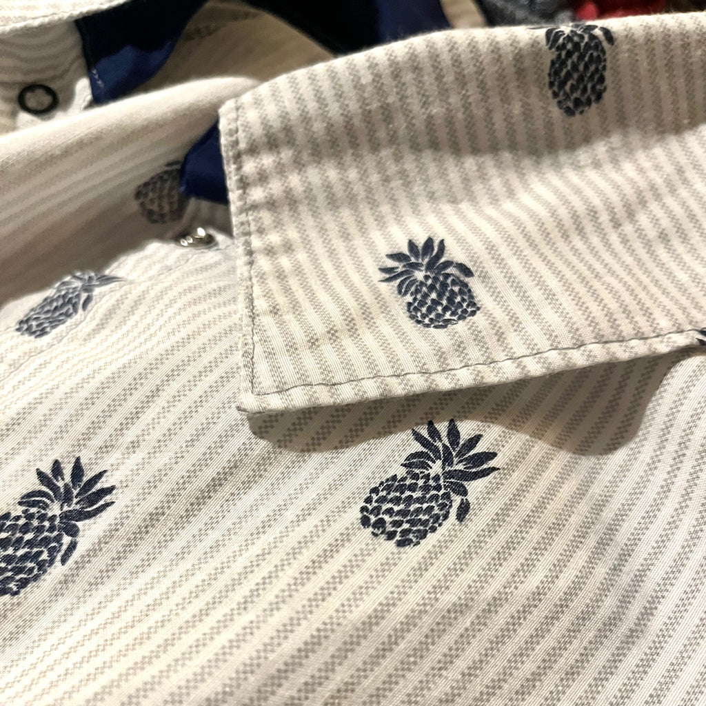 Party Shirt, Pineapple Pinstripe