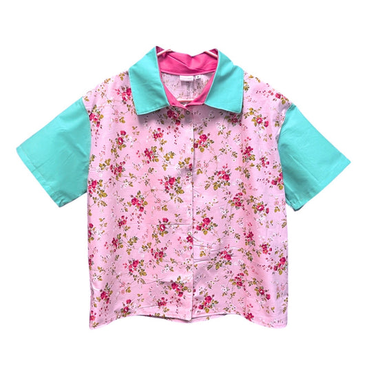 Party Shirt, Floral Festival (Crop)