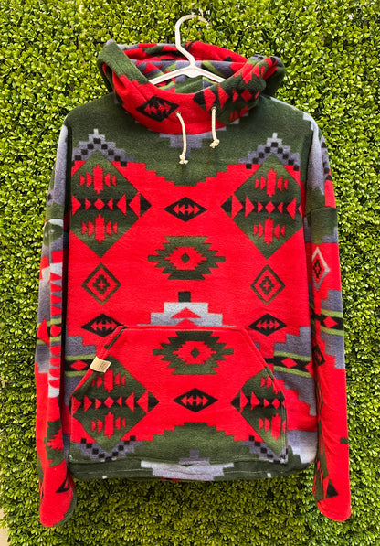 Campfire Hoodie, Southwest Red