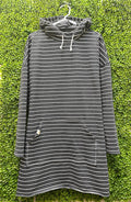 Adventure Dress, Gray Stripe