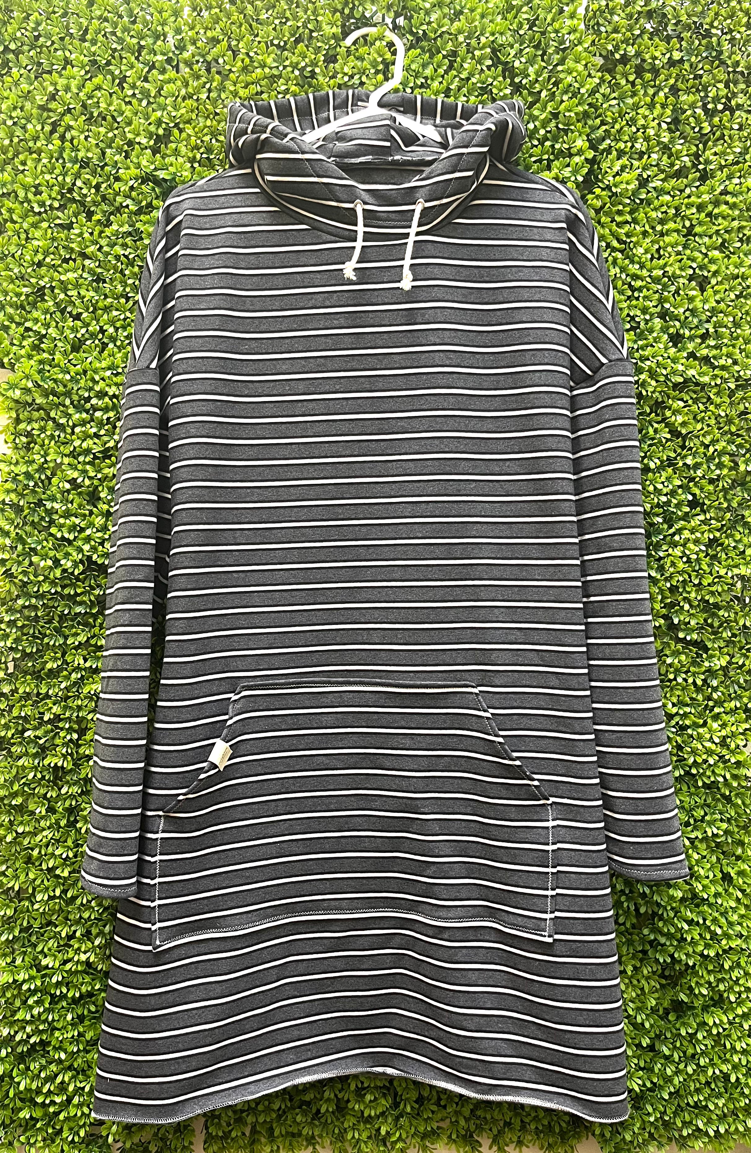 Adventure Dress, Gray Stripe