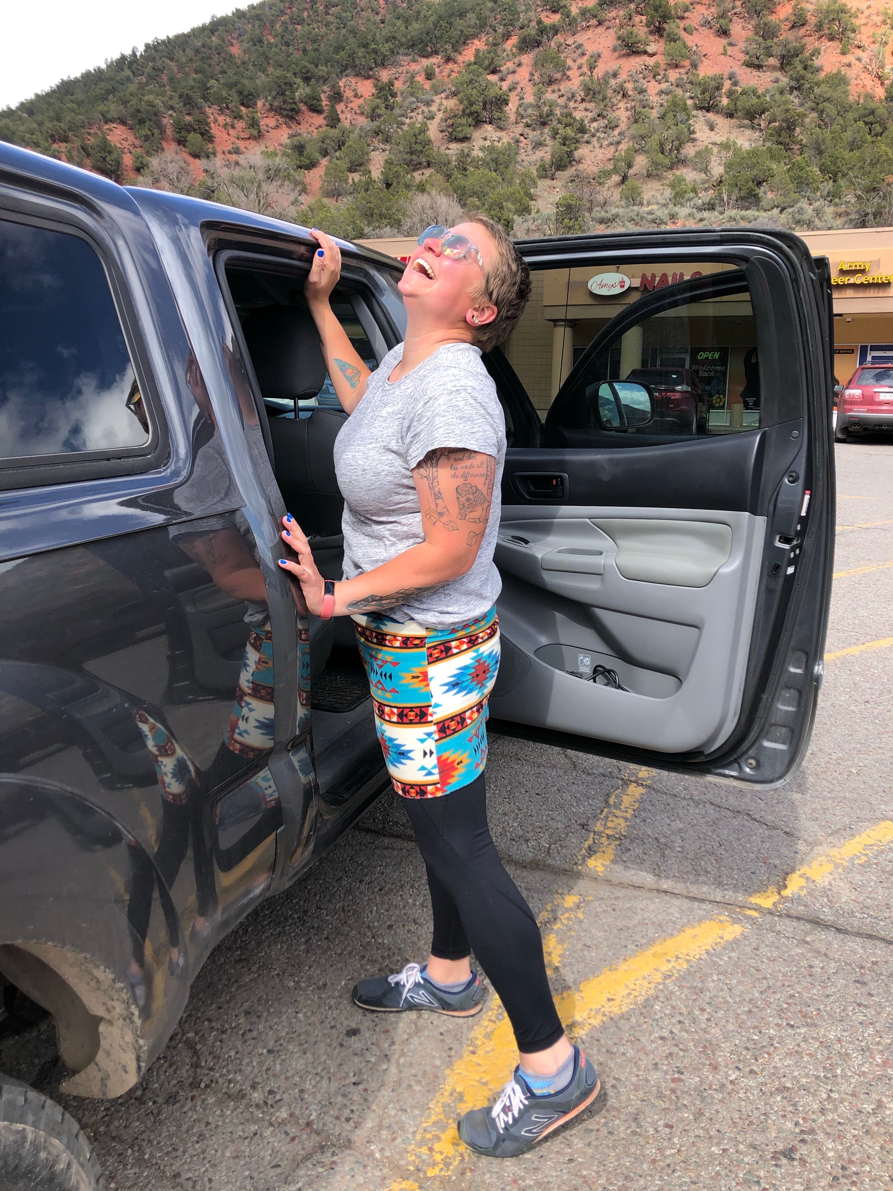 Adventure Skirt, Southwest Blue