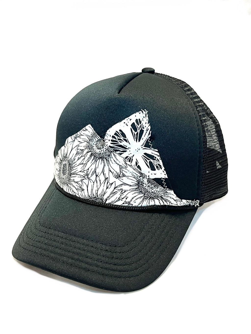 Stitchy Hat, Black + White